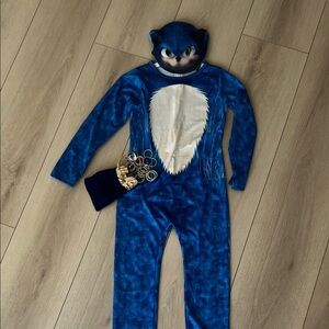 Sonic Kids Costume with Mask and gem bag